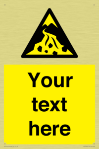 Custom Warning: Debris flow zone
